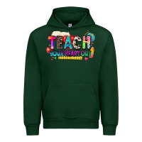 Forest Green teach your heart out Urban Hoodie - NancyCooperArtShop