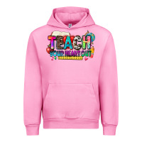 Fuchsia Pink teach your heart out Urban Hoodie - NancyCooperArtShop