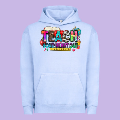 Teach Your Heart Out Urban Hoodie Designed By Nancycooperartshop