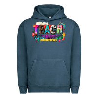 Pigment Midnight Navy teach your heart out Urban Hoodie - NancyCooperArtShop