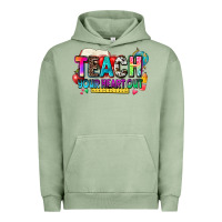 Pigment Oil Green teach your heart out Urban Hoodie - NancyCooperArtShop