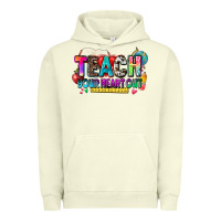 Pigment Pistachio teach your heart out Urban Hoodie - NancyCooperArtShop