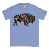 Colony Blue cowhide bison Classic Tee - RanaPortraitStore