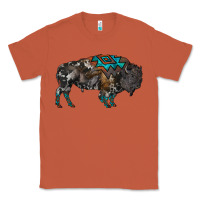 Copper cowhide bison Classic Tee - RanaPortraitStore