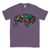 Lavender cowhide bison Classic Tee - RanaPortraitStore