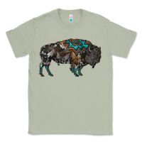 Matcha cowhide bison Classic Tee - RanaPortraitStore