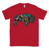 Red cowhide bison Classic Tee - RanaPortraitStore