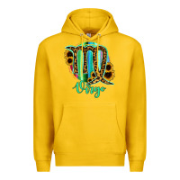 Lemon Virgo Zodiac Sign Sunflower Leopard Serape Premium Hoodie - RanaPortraitStore