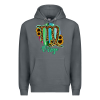 Rock Virgo Zodiac Sign Sunflower Leopard Serape Premium Hoodie - RanaPortraitStore