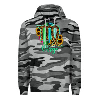 Slate Camo Virgo Zodiac Sign Sunflower Leopard Serape Premium Hoodie - RanaPortraitStore