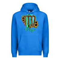 True Royal Virgo Zodiac Sign Sunflower Leopard Serape Premium Hoodie - RanaPortraitStore