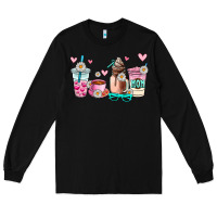 Black mom coffee cup Long Sleeve Tee - AdoDesignShop