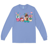 Colony Blue mom coffee cup Long Sleeve Tee - AdoDesignShop