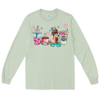 Matcha mom coffee cup Long Sleeve Tee - AdoDesignShop
