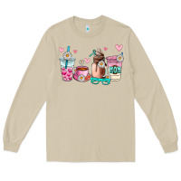 Mushroom mom coffee cup Long Sleeve Tee - AdoDesignShop