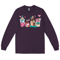 Plum mom coffee cup Long Sleeve Tee - AdoDesignShop