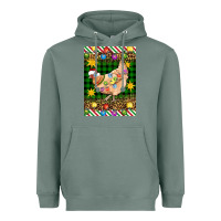 Sage Christmas Chicken Heavyweight Hoodie - Artiststas