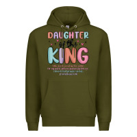 Army Green daughter of the king Premium Hoodie - MaliasSmallBusiness