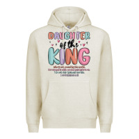 Oatmeal Heather daughter of the king Premium Hoodie - MaliasSmallBusiness