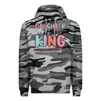 Slate Camo daughter of the king Premium Hoodie - MaliasSmallBusiness