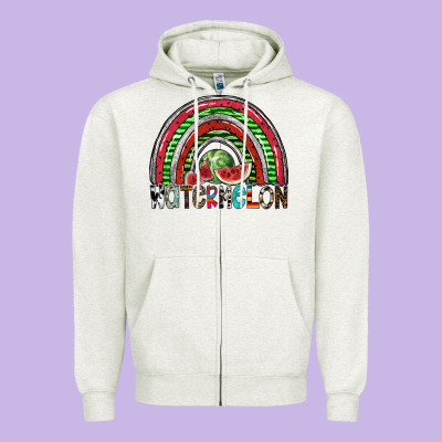 Watermelon Zipper Hoodie Designed By Sublimationcraftshop