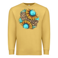 Antique Gold gemstone leopard patch Premium Sweatshirt - JahusDesignShop