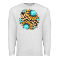 Oatmeal Heather gemstone leopard patch Premium Sweatshirt - JahusDesignShop