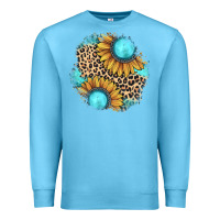 Ocean Blue gemstone leopard patch Premium Sweatshirt - JahusDesignShop
