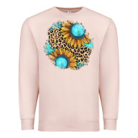 Pale Pink gemstone leopard patch Premium Sweatshirt - JahusDesignShop
