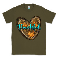 Army Green thankful pumpkin heart Classic Tee - RanaPortraitStore