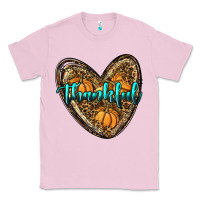 Bubblegum Pink thankful pumpkin heart Classic Tee - RanaPortraitStore