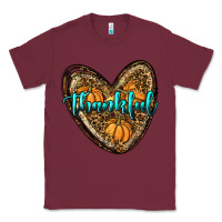 Burgundy thankful pumpkin heart Classic Tee - RanaPortraitStore