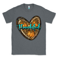 Charcoal Heather thankful pumpkin heart Classic Tee - RanaPortraitStore