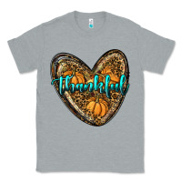 Heather Grey thankful pumpkin heart Classic Tee - RanaPortraitStore