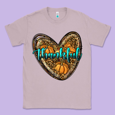 Thankful Pumpkin Heart Classic Tee Designed By Ranaportraitstore