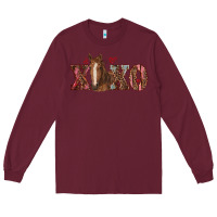 Burgundy xoxo horse Long Sleeve Tee - RanaPortraitStore