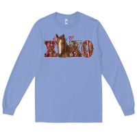 Colony Blue xoxo horse Long Sleeve Tee - RanaPortraitStore