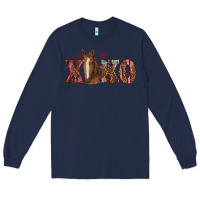 Navy xoxo horse Long Sleeve Tee - RanaPortraitStore