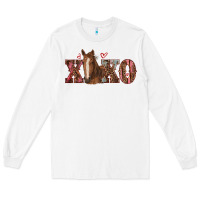 White xoxo horse Long Sleeve Tee - RanaPortraitStore