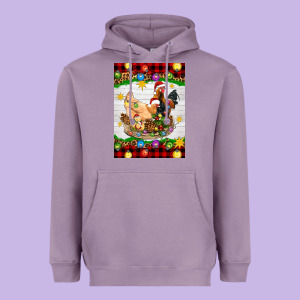 Christmas Coop Animals Heavyweight Hoodie Designed By Artiststas