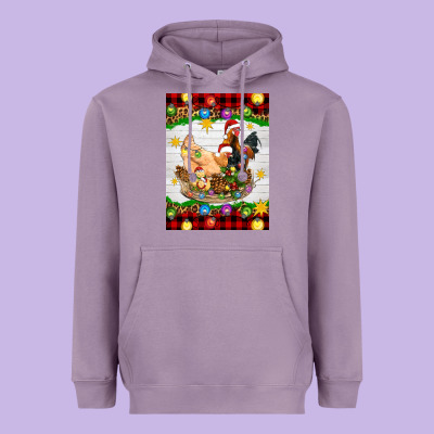Christmas Coop Animals Heavyweight Hoodie Designed By Artiststas