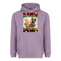 Lavender Christmas coop animals Heavyweight Hoodie - Artiststas