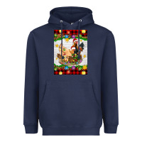 Navy Christmas coop animals Heavyweight Hoodie - Artiststas