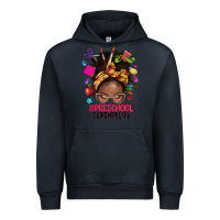 Preschool Teacher Life Afro Messy Bun Urban Hoodie | Teevron