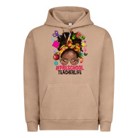 Pigment Burro preschool teacher life afro messy bun Urban Hoodie - NancyCooperArtShop