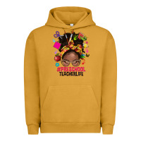 Pigment Peanut Butter preschool teacher life afro messy bun Urban Hoodie - NancyCooperArtShop