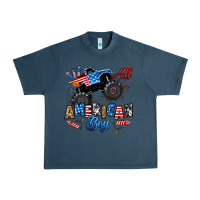 Midnight Navy fourth of july monster truck all american boy Urban Heavy Tee - RanaPortraitStore