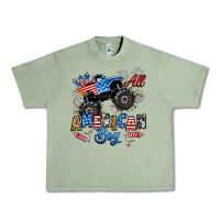 Oil Green fourth of july monster truck all american boy Urban Heavy Tee - RanaPortraitStore
