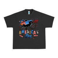 Pigment Black fourth of july monster truck all american boy Urban Heavy Tee - RanaPortraitStore