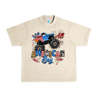 Fourth Of July Monster Truck All American Boy Urban Heavy Tee | Teevron